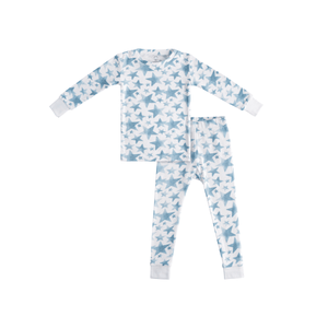 Toddler/Kids Bamboo Pajamas - Blue Star | Dreamland Baby