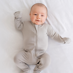 Baby Bamboo Pajamas w/ DreamCuffs® | Dreamland Baby - additional view