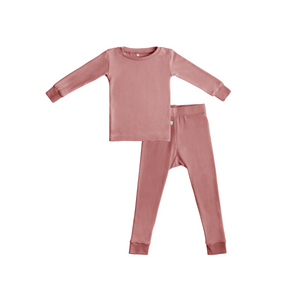 Toddler/Kids Bamboo Pajamas - Dusty Rose | Dreamland Baby