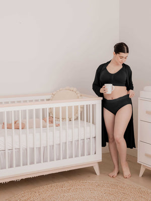 High-Waisted Postpartum Underwear Pack | Assorted Neutrals | Kindred Bravely - additional view