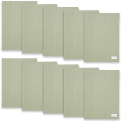 Cotton Burp Cloths - Sage