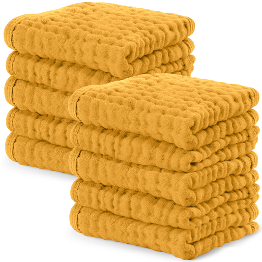 Muslin Washcloths - Turmeric