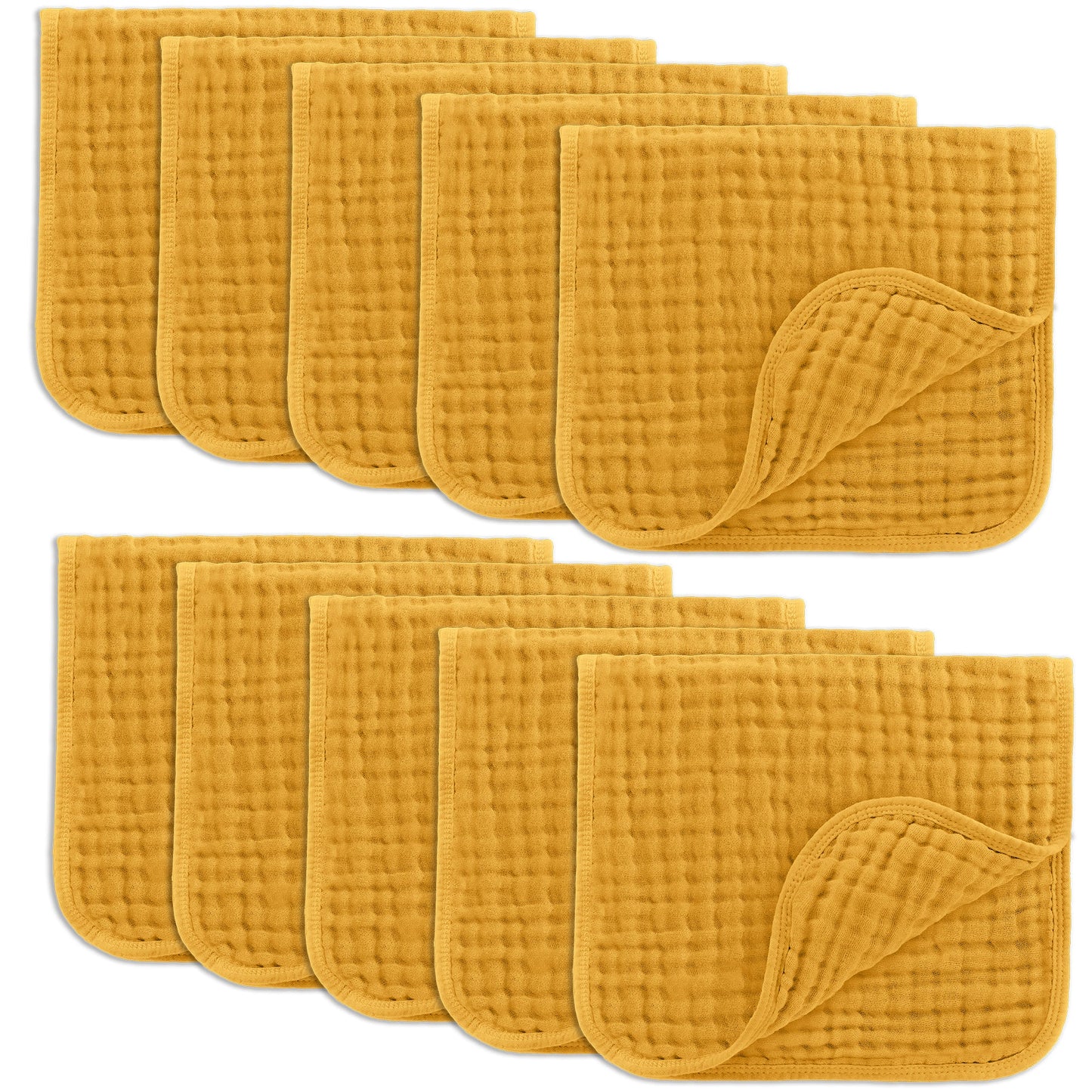 Muslin Burp Cloths - Turmeric