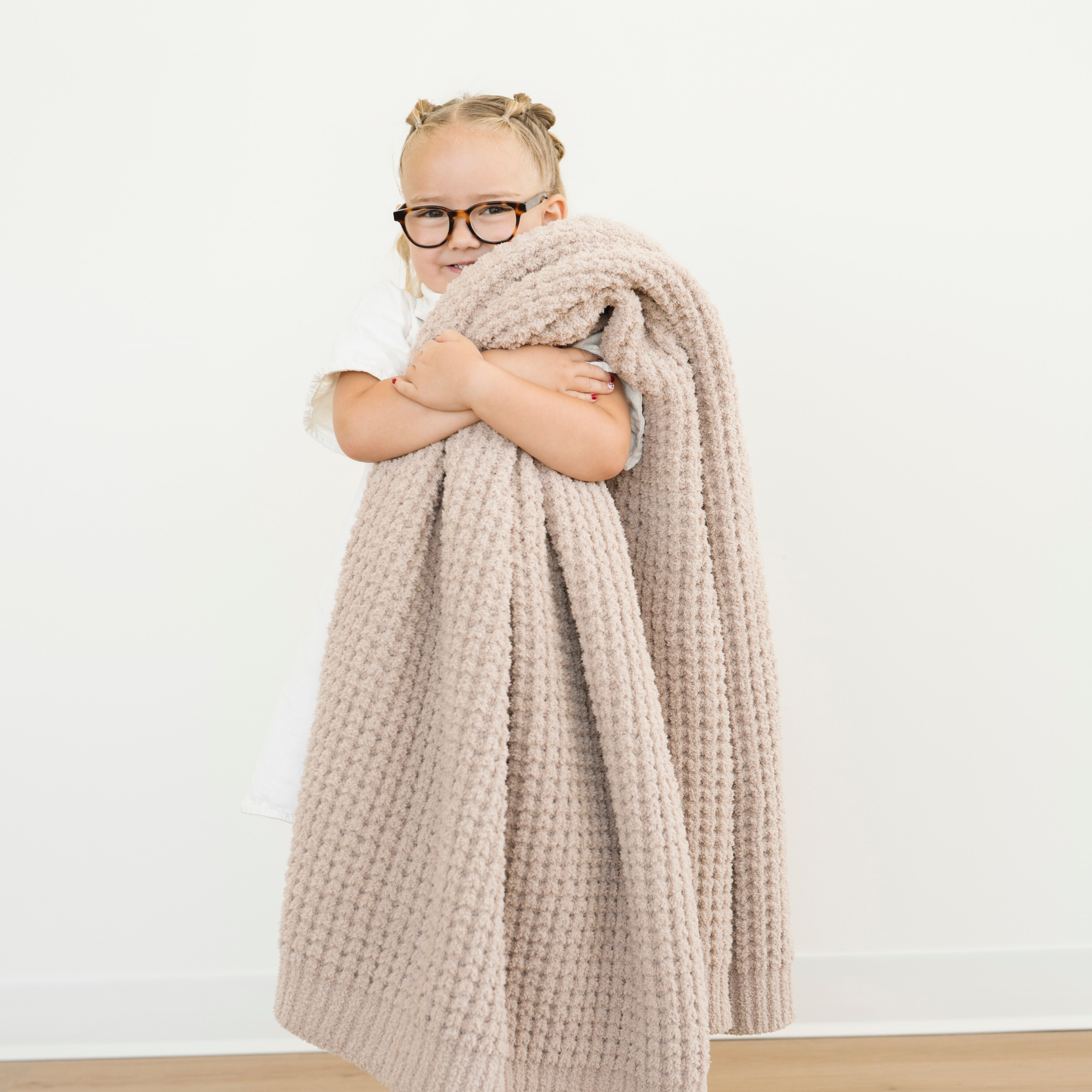 WAFFLE KNIT TODDLER BLANKETS | Saranoni - additional view