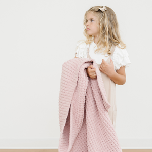 WAFFLE KNIT TODDLER BLANKETS | Saranoni