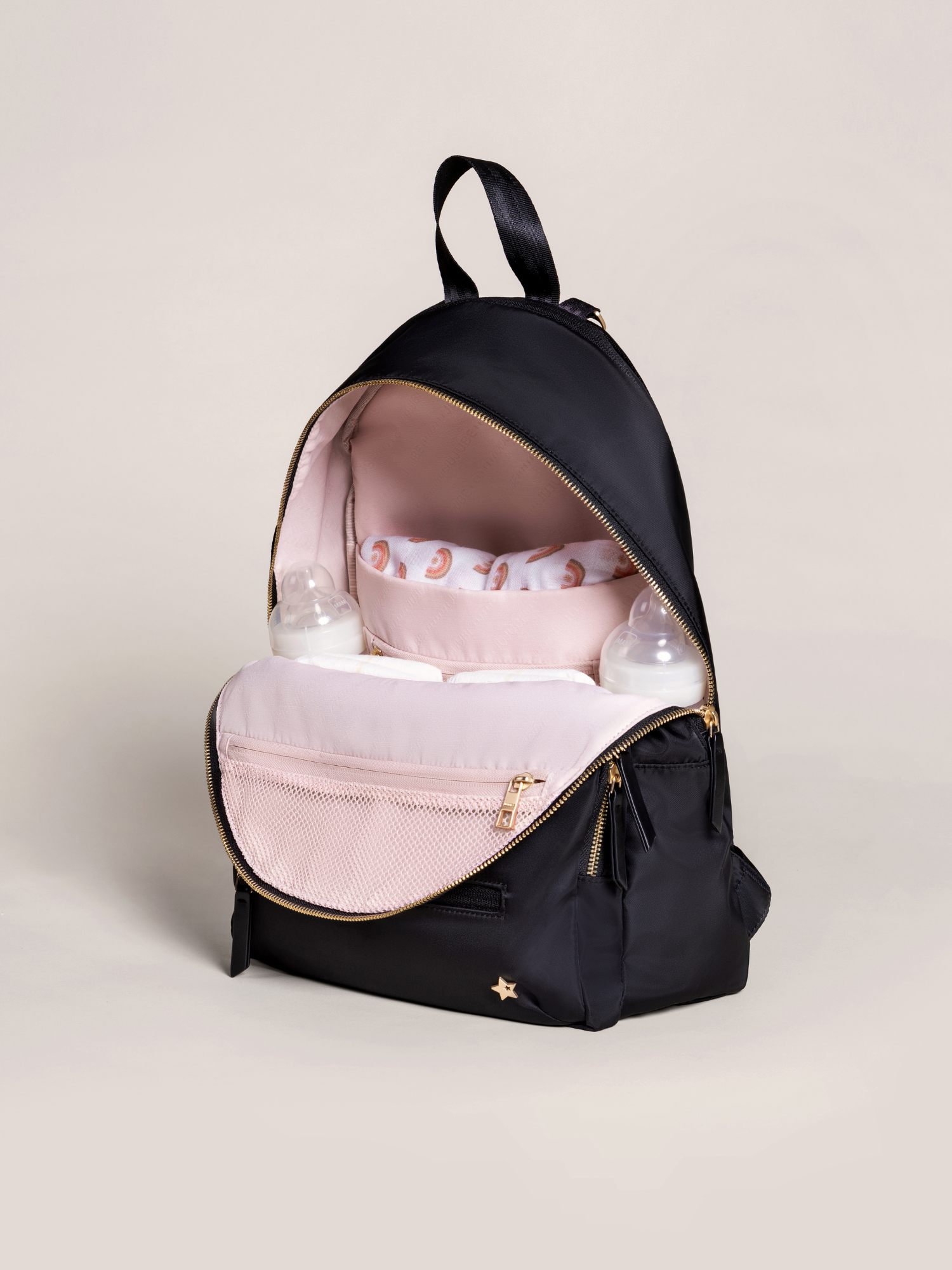 Everyday Diaper Backpack - Black | JuJuBe - additional view