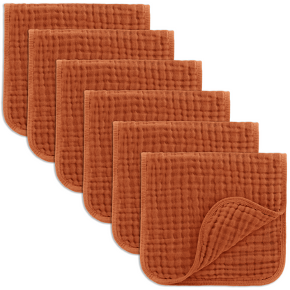 Muslin Burp Cloths - Garnet