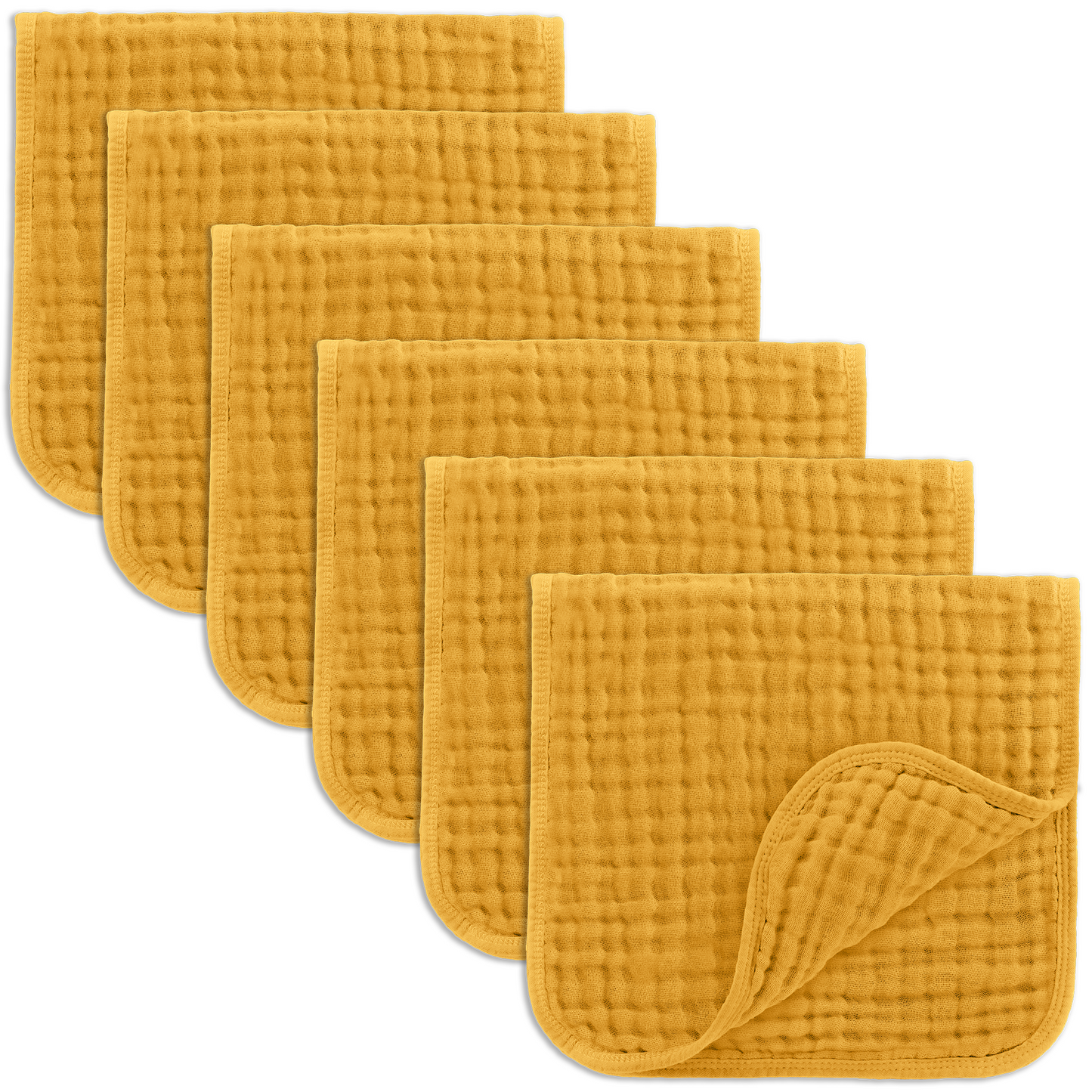 Muslin Burp Cloths - Turmeric