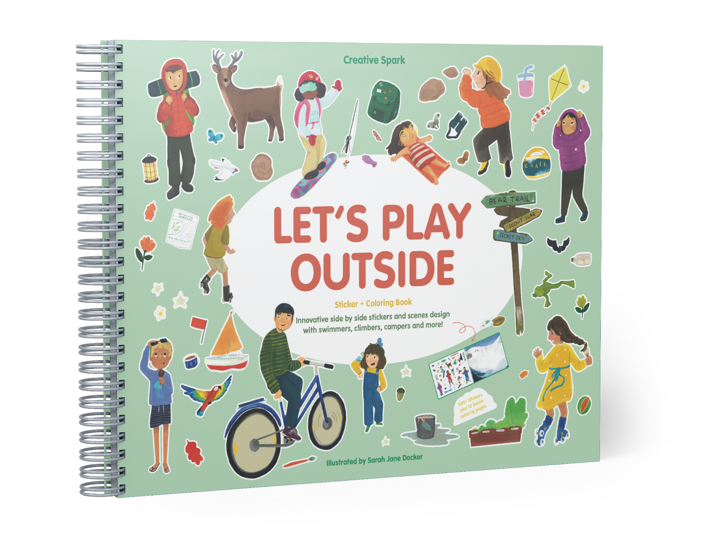 Let's Play Outside Sticker Book