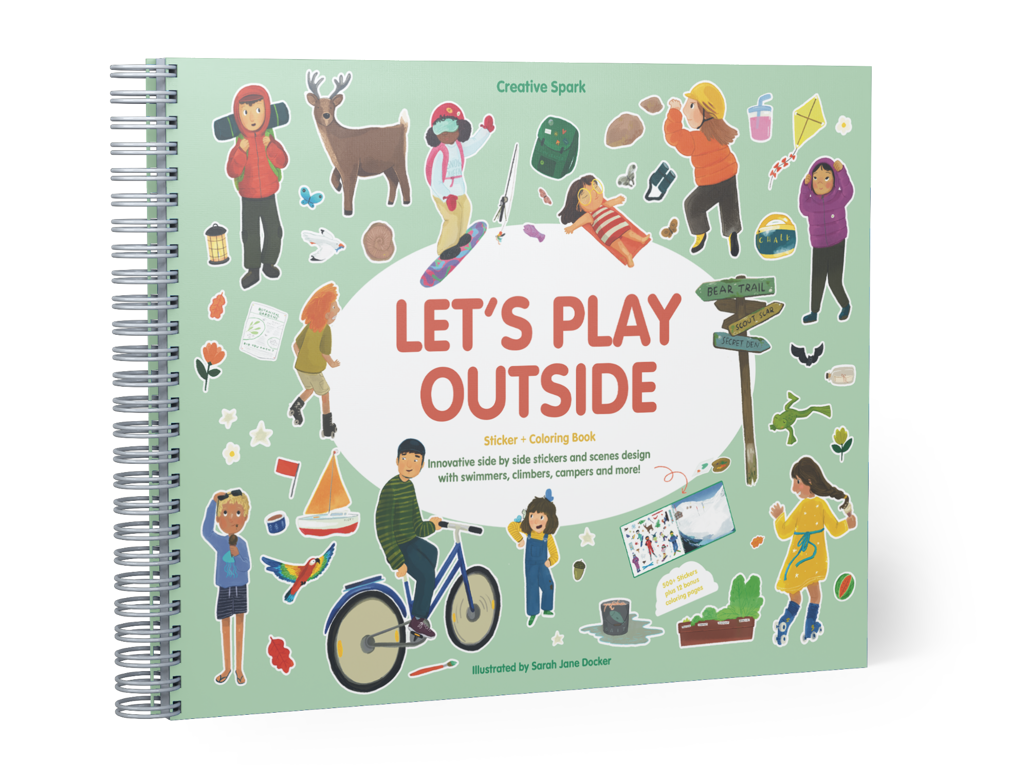 Let's Play Outside Sticker Book