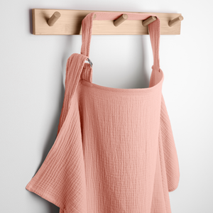 Muslin Nursing Cover, Pack of 1 in Bold Blush | Comfy Cubs