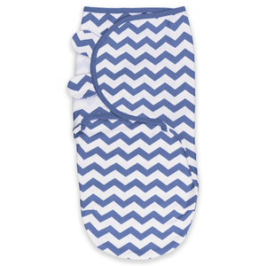 Easy Swaddle Blankets - Dark Blue Chevron, Pack of 1 | Comfy Cubs
