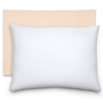 Toddler Pillows with Soft Cotton Pillow Case - Cream