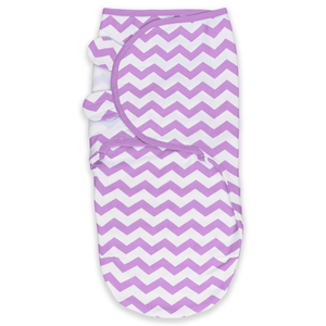 Easy Swaddle Blankets - Purple Chevron, Pack of 1 | Comfy Cubs