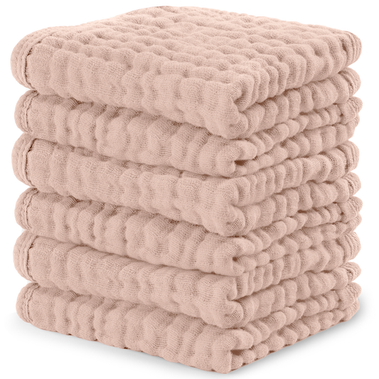 Muslin Washcloths - Blush