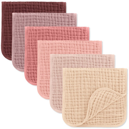 Muslin Burp Cloths - Multi Girl