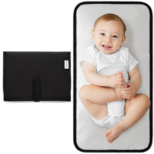 Compact Changing Pad in Solid Black | Comfy Cubs