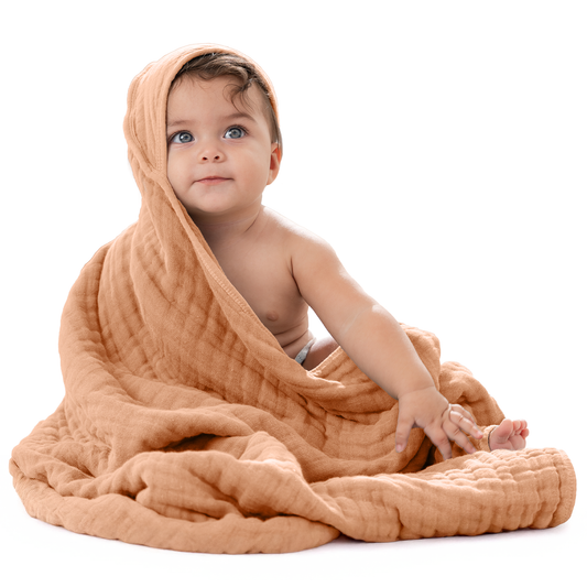 Baby Hooded Towels - Caramel