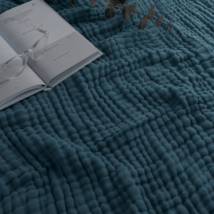 Adult Muslin Blanket in Neptune | Comfy Cubs