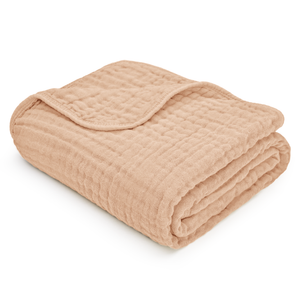 Baby Muslin Blanket in Cream | Comfy Cubs