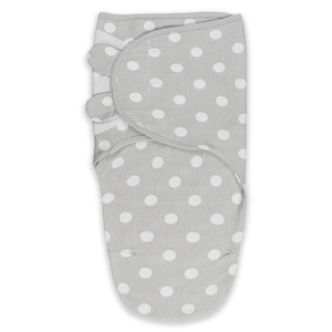 Easy Swaddle Blankets - Gray Polkadots, Pack of 1 | Comfy Cubs