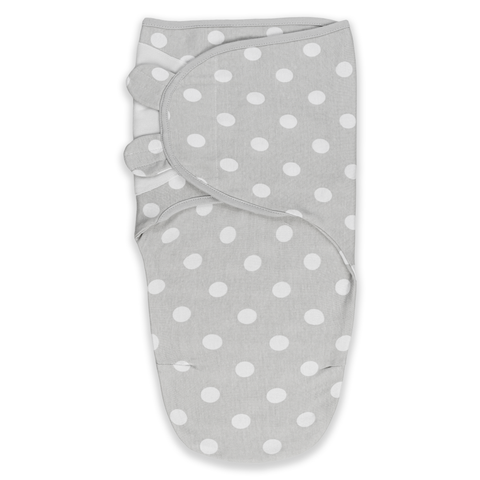 Comfy Cubs Easy Swaddle Blankets - Gray Polkadots, Pack of 1