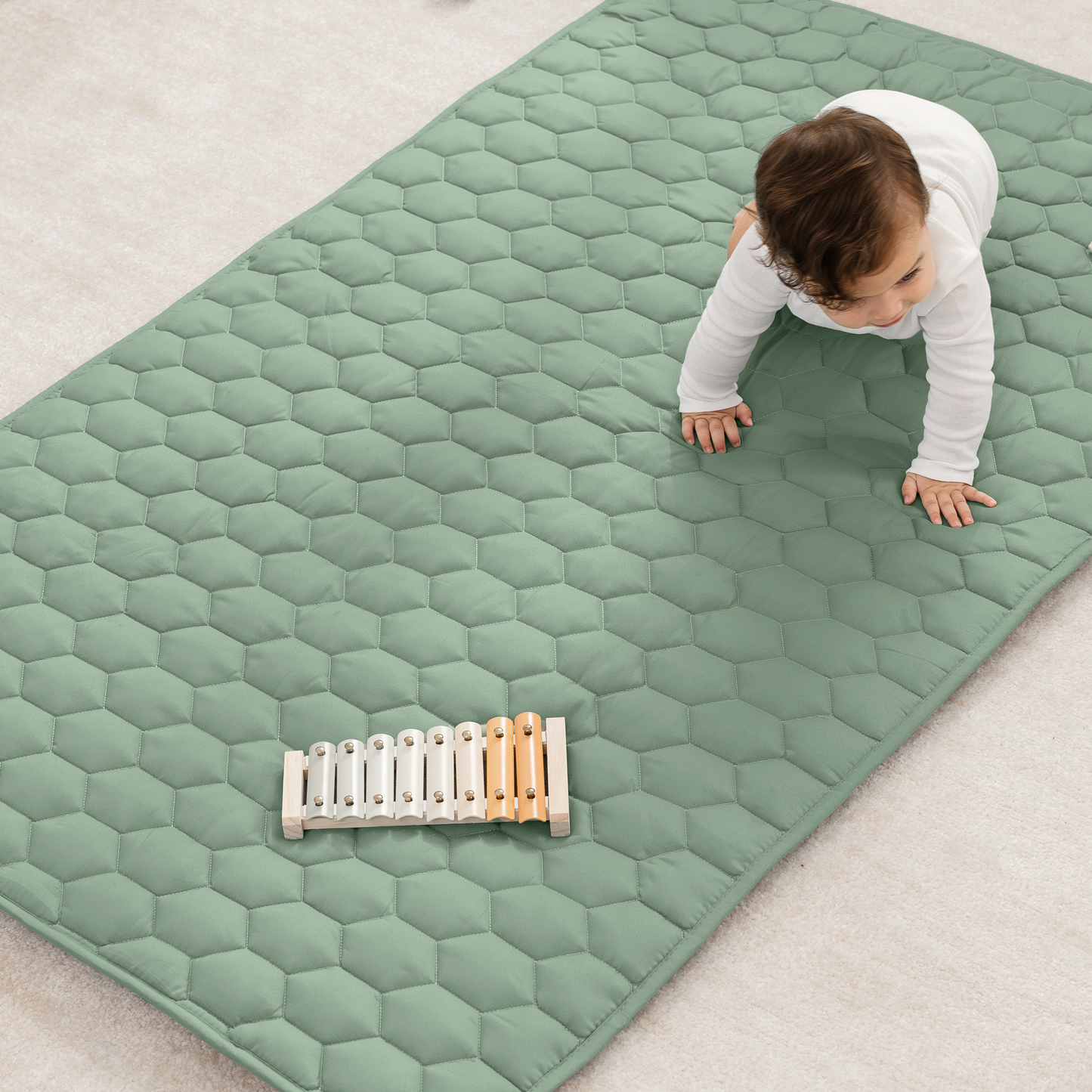 Play Mat with Non-Slip Bottom - Fern