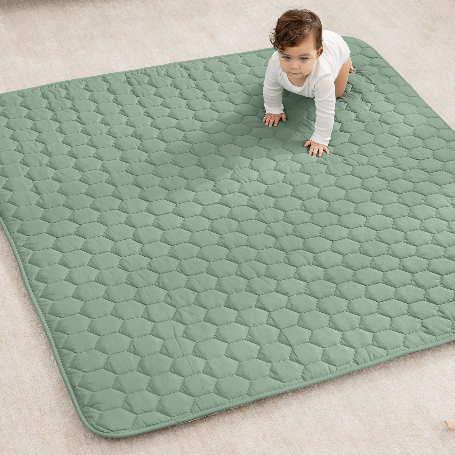 Play Mat with Non-Slip Bottom - Fern