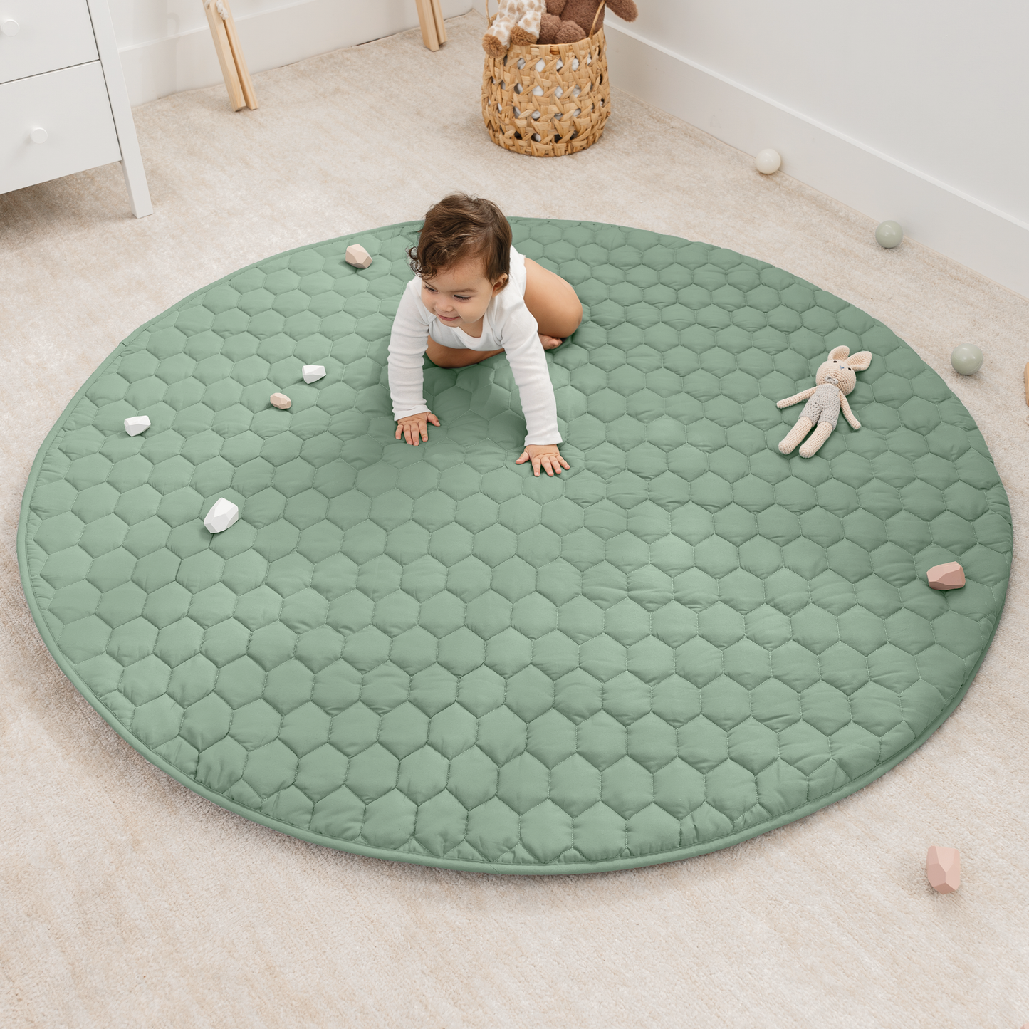 Play Mat with Non-Slip Bottom - Fern