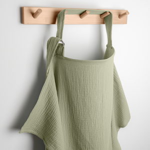 Muslin Nursing Cover, Pack of 1 in Sage | Comfy Cubs