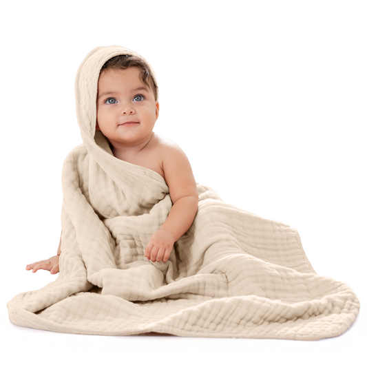 Baby Hooded Towels - Sand