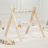 Baby Play Gym in Natural Wood