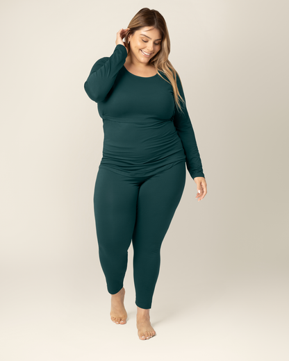 Jane Nursing Pajama Set | Evergreen