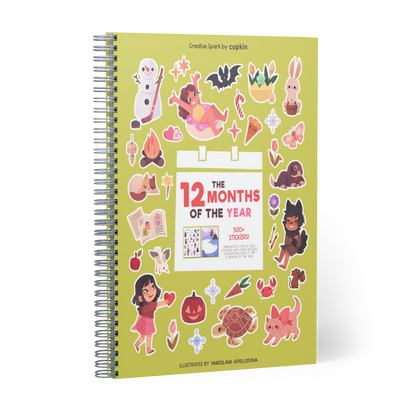 12 months Sticker Book