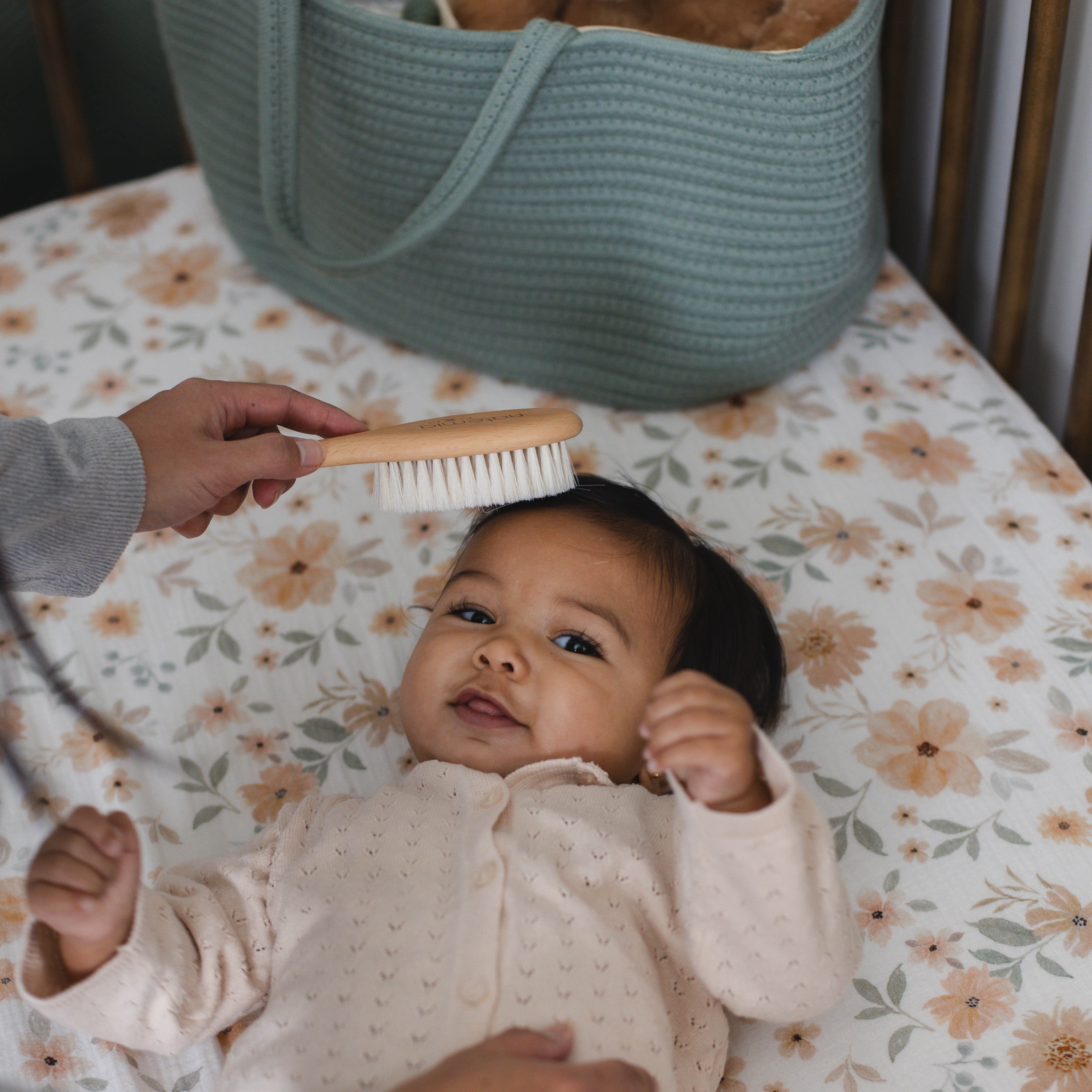 Natural Goat Hair Baby Brush | Natemia - additional view