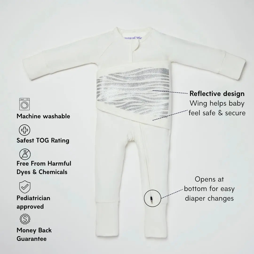 Breathing Reassurance Convertible Baby PJ's | Sleep of Mind - additional view
