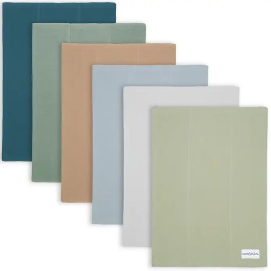 Cotton Burp Cloths - Multi-Boy