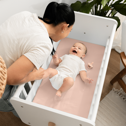 Muslin Fitted Bassinet Crib Sheet
