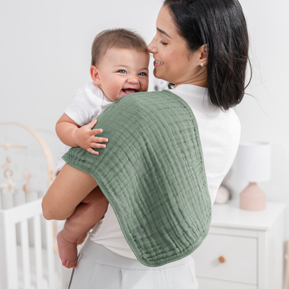 Muslin Burp Cloths  - Fern