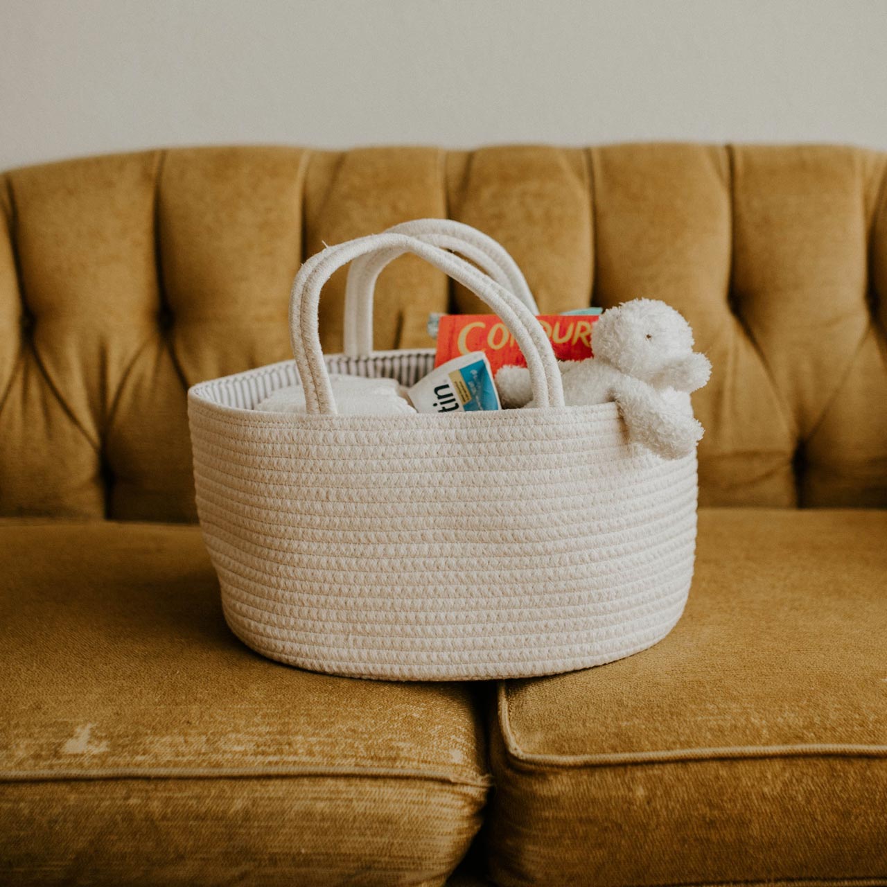 Rope Diaper Caddy | Parker Baby Co. - additional view