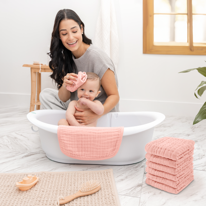 Muslin Washcloths - Lace