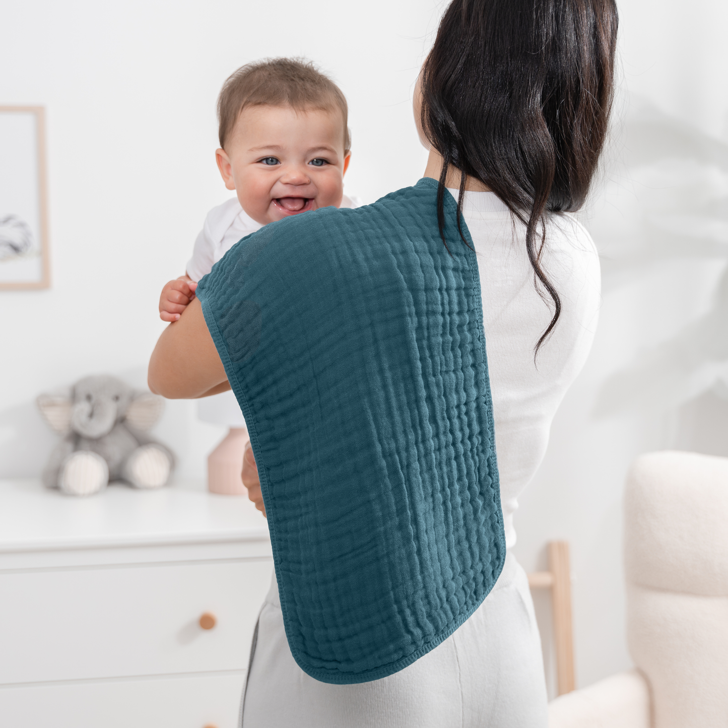 Muslin Burp Cloths - Neptune