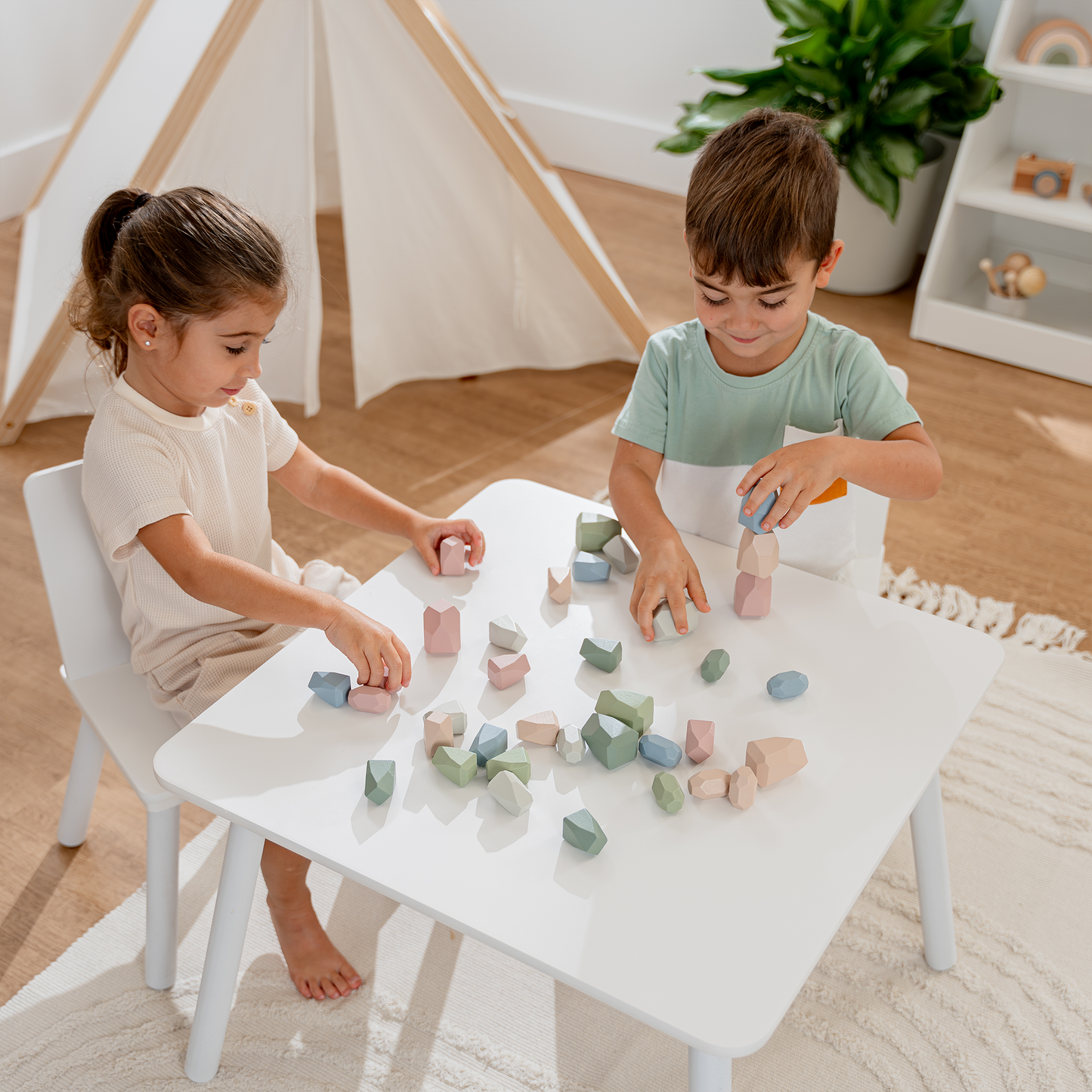 Stacking Blocks for Toddlers, Neutral Pack