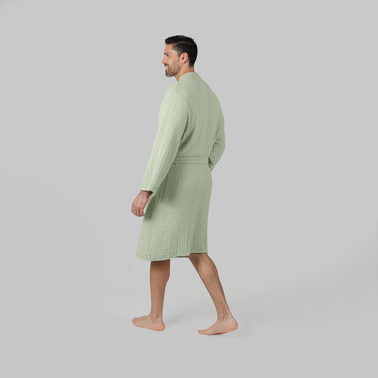 Muslin Bathrobe, Sage