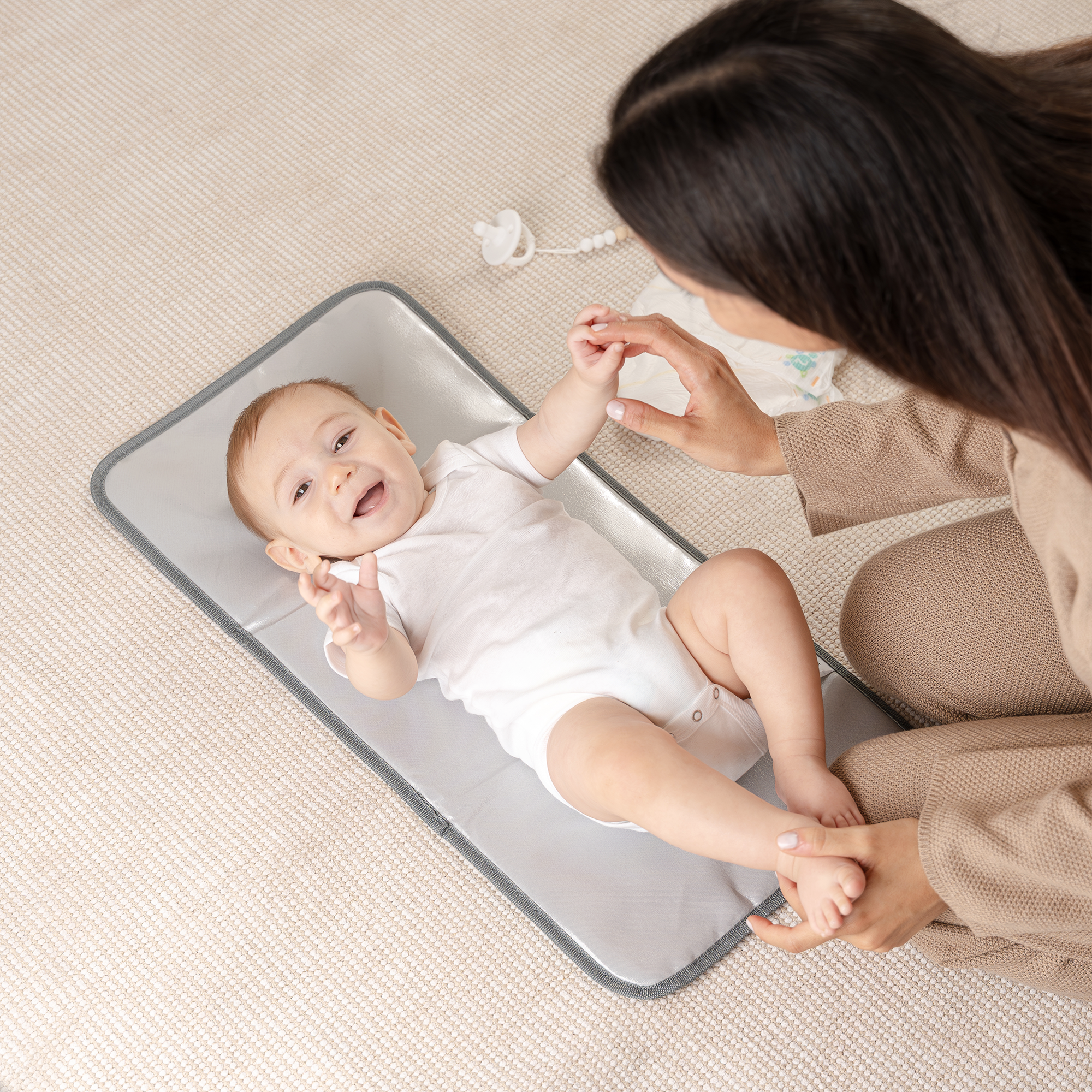 Compact Changing Pad - Grey Pattern