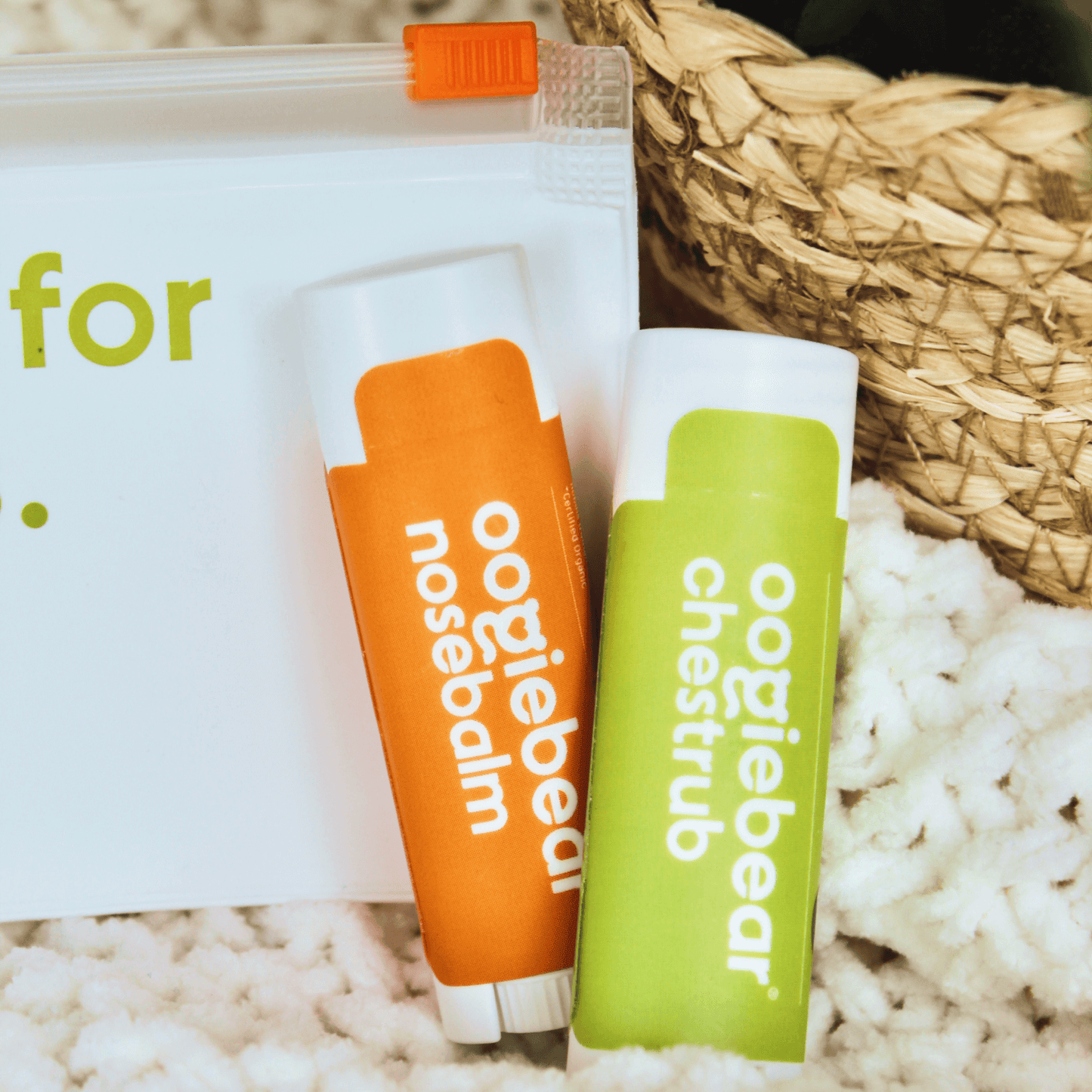 oogiebear mini baby nosebalm and chestrub kit