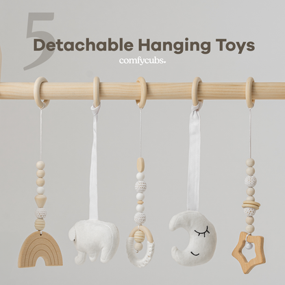 Baby Play Gym in Natural Wood