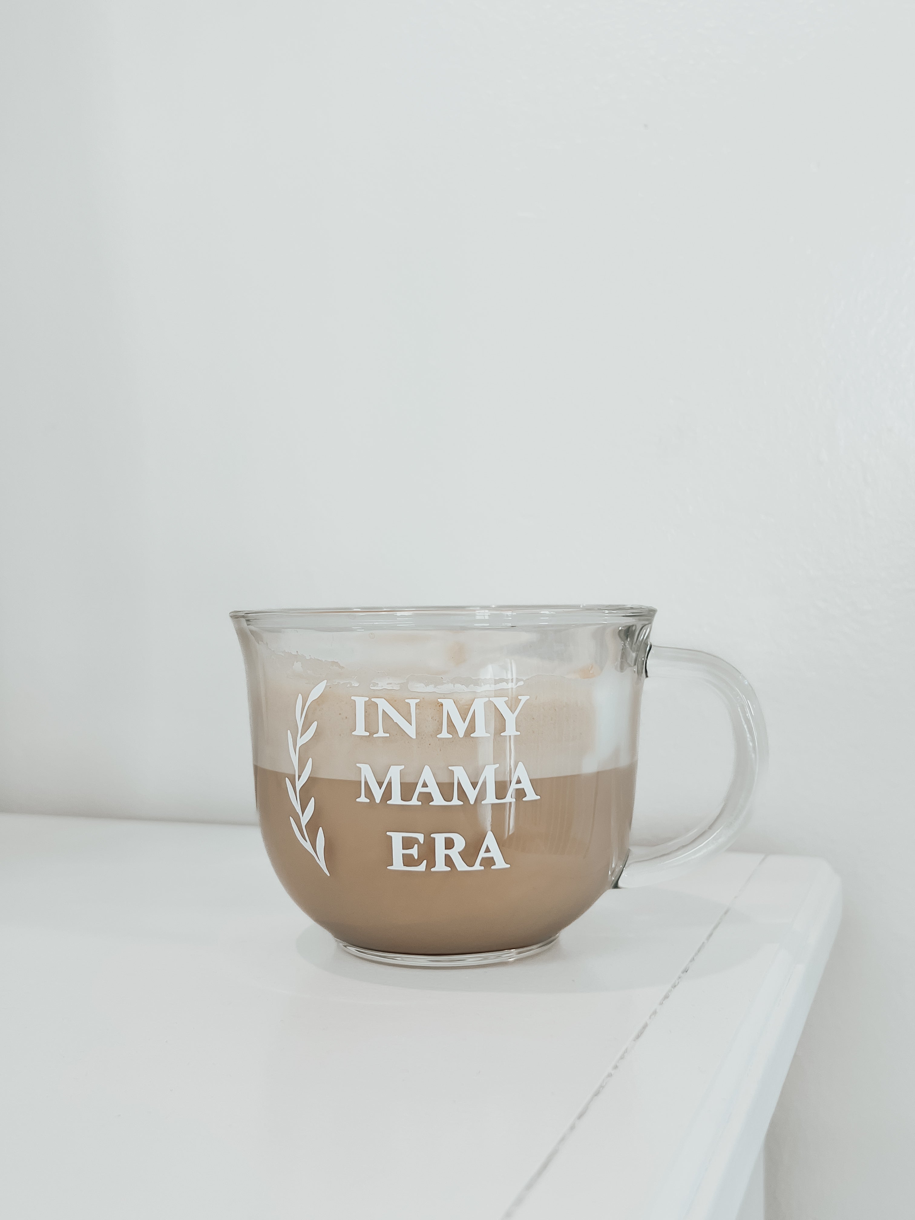 Mama Era Glass Latte Mug