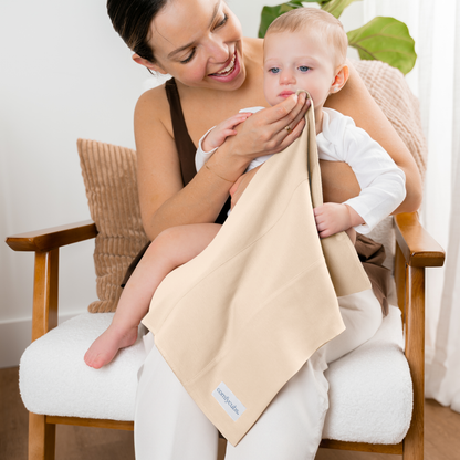 Cotton Burp Cloths - Cream