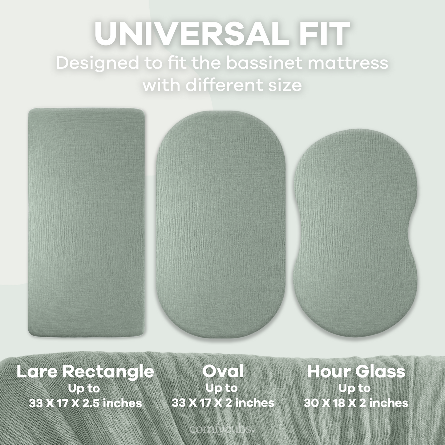 Muslin Fitted Bassinet Crib Sheet